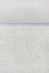 1 Yard White Pure Linen Tile Flower Embroidered Premium Decor Fabric 54" Width