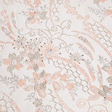 1 Yard Embroidered Beaded Lace Fabric with Sequins and Floral Pattern, 50/52" Wide, 100% Polyester