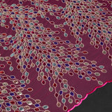 1 Yard 50/52" Wide Beaded & Sequined Lace Fabric Embroidered Polyester Mesh for Prom, Evening & Event Gowns