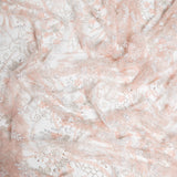 1 Yard Embroidered Beaded Lace Fabric with Sequins and Floral Pattern, 50/52" Wide, 100% Polyester
