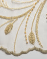 1 Yard Floral Embroidered Beaded & Sequined Lace Fabric 50/52" Wide Polyester for Wedding & Evening Gowns