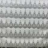 1 Yard 55" Wide Glitter Mesh Fabric Lace Elegant Polyester for Quinceanera & Formal Wear