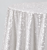 Glitz Sequin Round Tablecloth 90 Inch Sparkle Polyester Cover