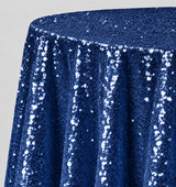 Glitz Sequin Round Tablecloth 90 Inch Sparkle Polyester Cover