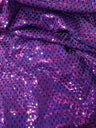 Shiny Diamond Faux Sequins Glitter Waves Polyester Spandex Fabric - Black/Teal, Green, Purple, Fuchsia, Red, Diamond Pattern, 58-60" Width