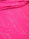 Polyester Knit Jersey Fabric - 3Mm Silver Hologram Circle, Light Weight, 58"-60" Wide