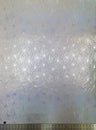 Silver iridescent spiderweb nylon spandex fabric, 58-60 inch wide material for costumes and sewing projects