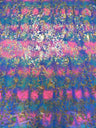 Shiny Rainbow Foil Abstract Pattern Nylon Spandex Fabric - Multi-Color Foil Abstract Pattern, 58"-60" Width