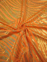 Zebra Holographic Foil Pattern Polyester Spandex Fabric - Lightweight Knit Jersey, Shiny Holographic Foil, 58" To 60" Width