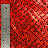 Mermaid Fish Scale Holographic Reflective Stretch Nylon Spandex Fabric - Red, Green, Royal, Fuchsia, Black, Silver, Gold, Turquoise, 58/60" Width