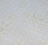 1 Yard Sheer Banana Floral Jacquard Chiffon Apparel Fabric 57 Inch Width