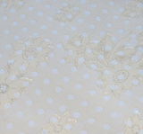 1 Yard Banana Floral Jacquard Chiffon Fabric Sheer Lightweight Polyester57/58" Wide