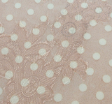 1 Yard Sheer Blush Pink Floral Jacquard Chiffon Fabric 57 Inch Width