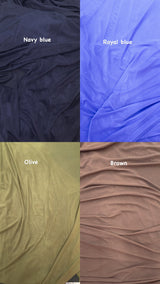 Power Mesh Nylon Spandex Fabric - Navy, Sheer Mesh, 60" Width (1 Yard)