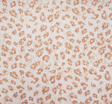 1 Yard French Terry Beige Rose Knit Fabric, Soft Stretch Polyester Rayon 58/60 Inches Wide