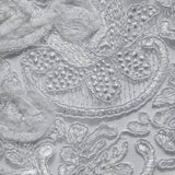 1 Yard Tulle Lace Fabric with Embroidery and Tape Work, 52" Wide
