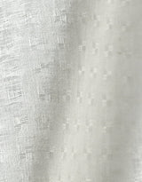 1 Yard Snow White Interwoven Squares Linen Durable Apparel Fabric 56" Width