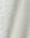 1 Yard Snow White Interwoven Squares Linen Durable Apparel Fabric 56" Width