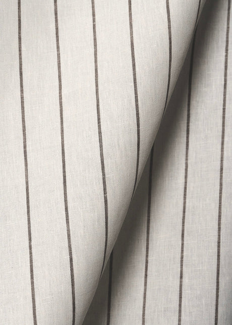 1 Yard Pure Linen Yarn Dyed Width Stripe Two Tone Natural Ivory Fabric 58 Inch Width