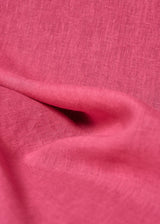 1 Yard Hot Pink Softened Linen Fabric, Lightweight Solid 62 Inches Wide for Apparel and Crafting