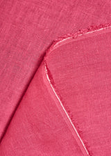 1 Yard Hot Pink Softened Linen Fabric, Lightweight Solid 62 Inches Wide for Apparel and Crafting
