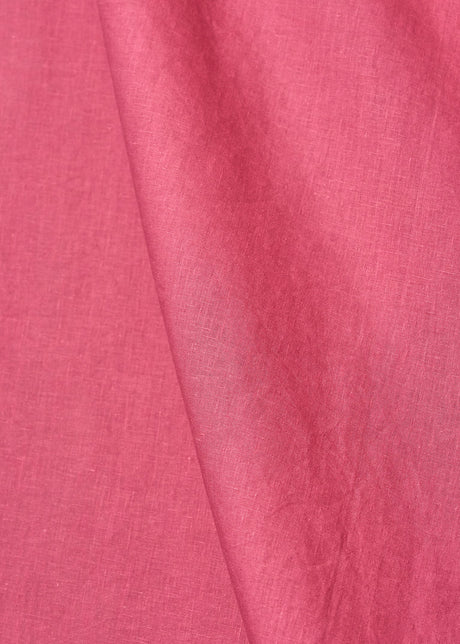 1 Yard Hot Pink Softened Linen Fabric, Lightweight Solid 62 Inches Wide for Apparel and Crafting