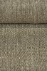 1 Yard Linen Novelty Herringbone Yarn Dyed Fabric Cocoa Color 54" Width
