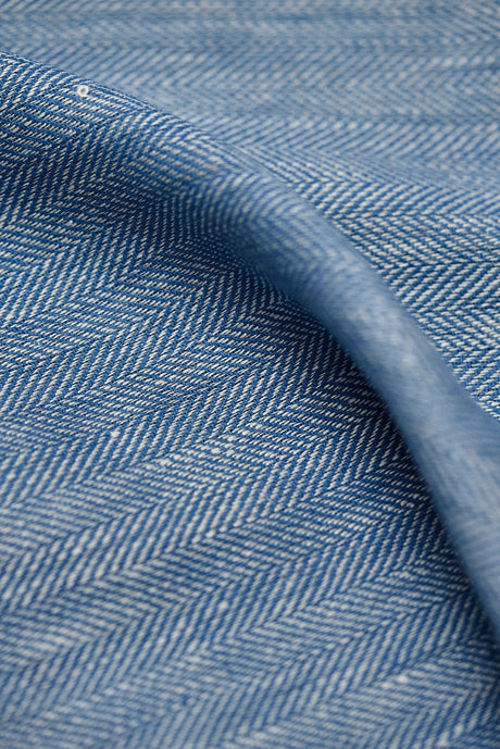 1 Yard Linen Novelty Herringbone Yarn Dyed Fabric Colonial Color 54" Width