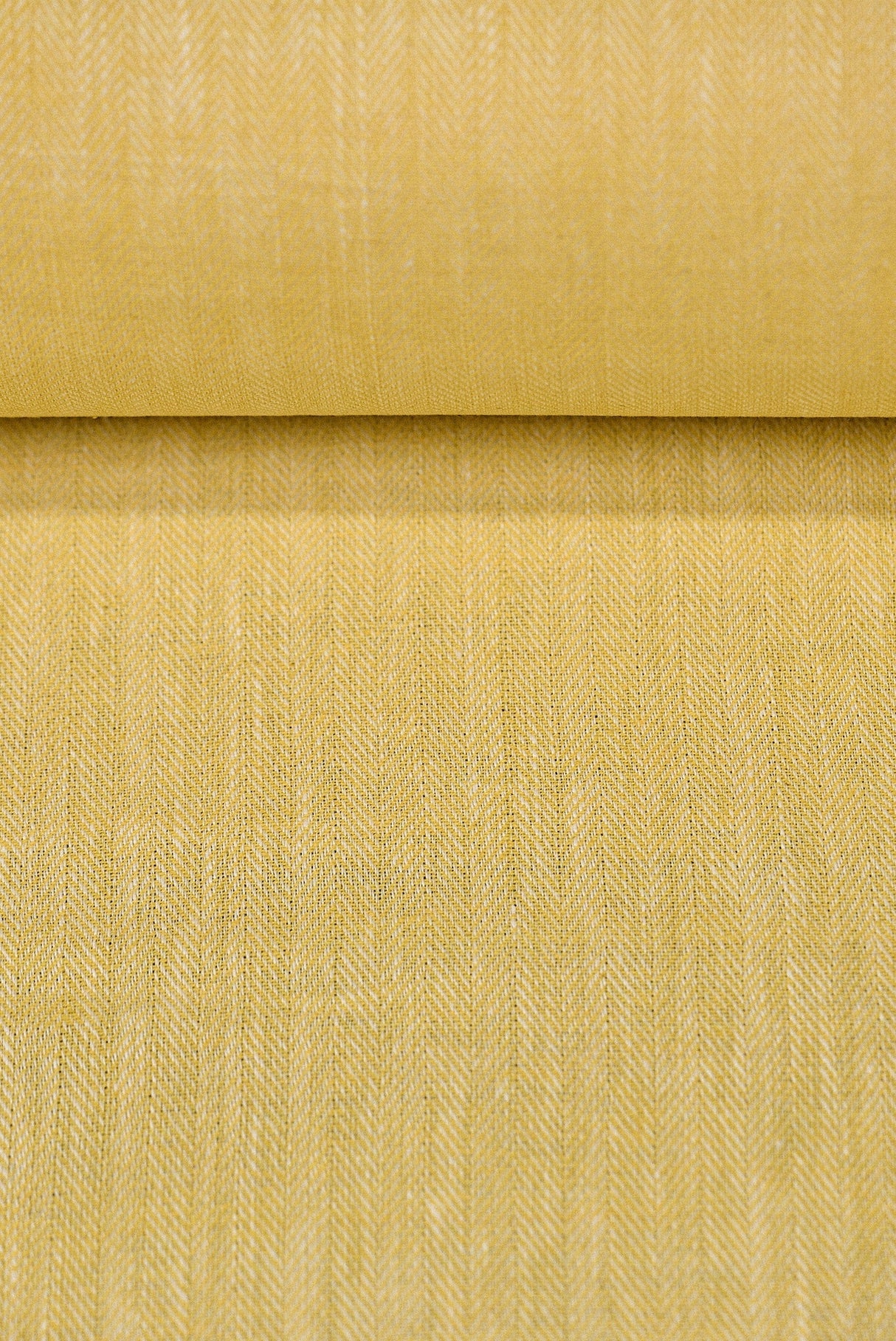 1 Yard Linen Novelty Herringbone Yarn Dyed Fabric Honey Color 54" Width