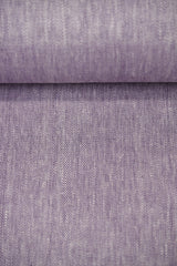 1 Yard Lilac Linen Novelty Herringbone Yarn-Dyed Fabric Midweight 54 Inch Width