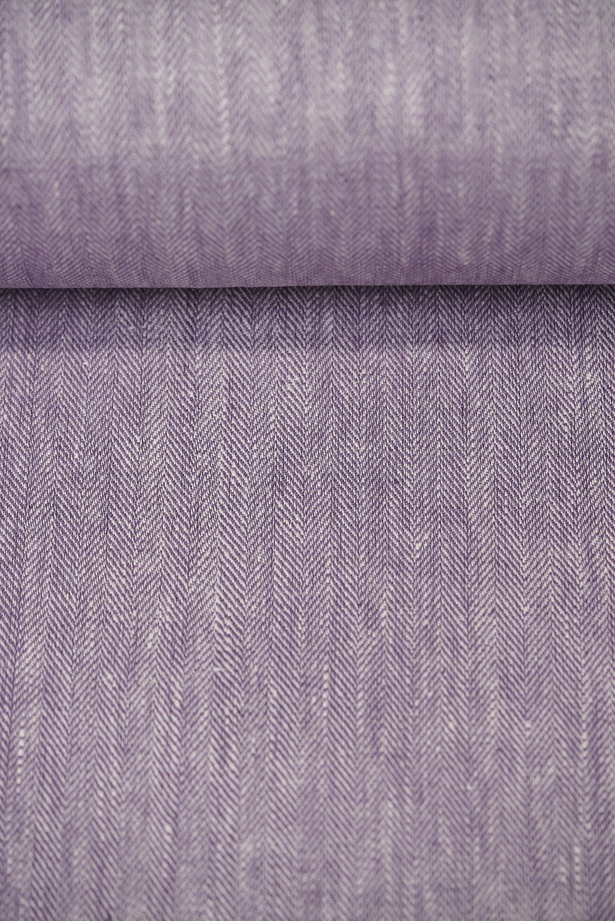 1 Yard Linen Novelty Herringbone Yarn Dyed Fabric Lilac Color 54 Inch Width