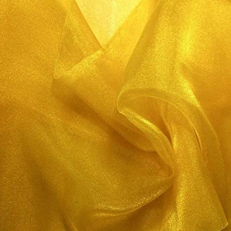 1 Yard Sparkle Crystal Sheer Organza Fabric, 60? Wide Shiny 100% Polyester Fabric for Fashion, Crafts, Decorations