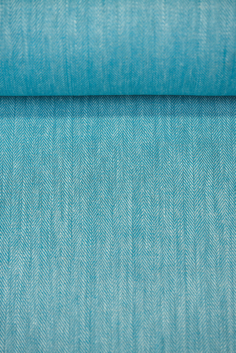 1 Yard Spa Colored Novelty Linen Herringbone Durable Craft Fabric 54" Width