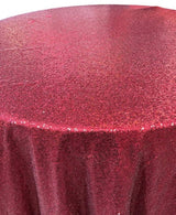 1 Yard Glitz Sequin Round Tablecloth 108 Inches Shiny Polyester Linen for Weddings and Events