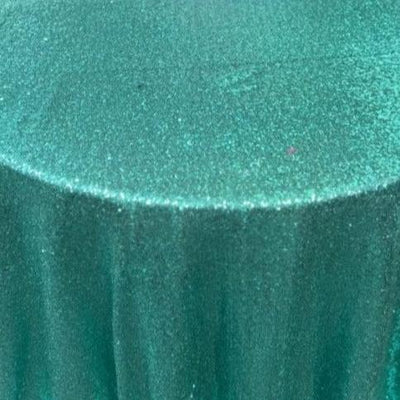 1 Yard Glitz Sequin Tablecloth Round 120 Inch Sparkling Polyester Linen for Weddings and Events