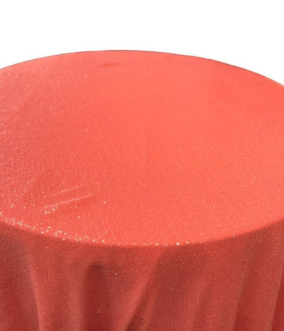 1 Yard Glitz Sequin Tablecloth Round 120 Inch Sparkling Polyester Linen for Weddings and Events