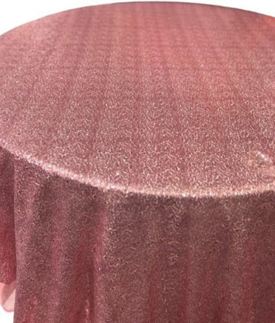 1 Yard Glitz Sequin Tablecloth Round 120 Inch Sparkling Polyester Linen for Weddings and Events