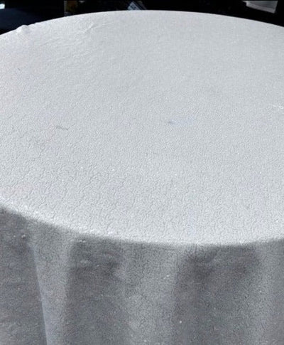 1 Yard Glitz Sequin Tablecloth Round 120 Inch Sparkling Polyester Linen for Weddings and Events