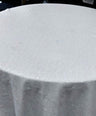 1 Yard Glitz Sequin Tablecloth Round 120 Inch Sparkling Polyester Linen for Weddings and Events