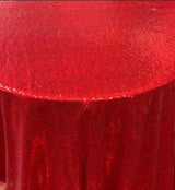 1 Yard Glitz Sequin Tablecloth 90 Inch Round Durable Polyester for Parties and Weddings