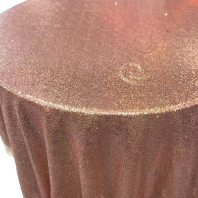 1 Yard Glitz Sequin Round Tablecloth 90 Inches Sparkle Polyester Cover for Party and Wedding Decor