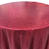 1 Yard Glitz Sequin Round Tablecloth 90 Inches Sparkle Polyester Cover for Party and Wedding Decor