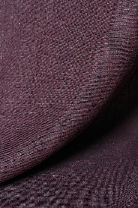 1 Yard Grape Linen Silk Blend Fabric Midweight Woven Soft Flat Finish 54" Width