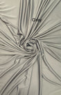 Stretch Lining Polyester Fabric - Gray, Matte Soft, 60" Width (1 Yard)
