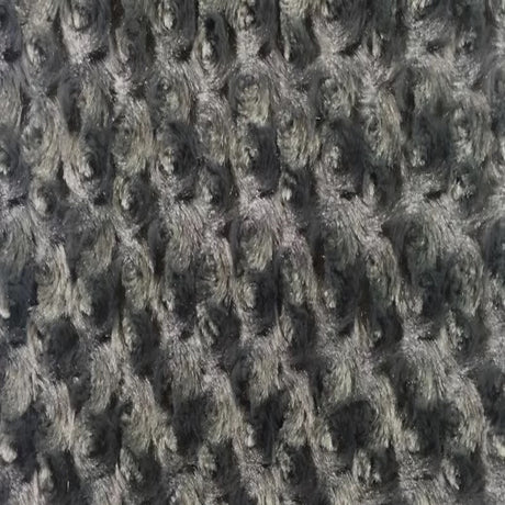 Swirl Rosebud Faux Fur 1 Yard Fabric 100% Polyester, 60″ Wide, 450 GSM Ultra Soft Plush Material