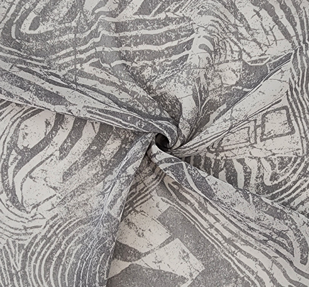 1 Yard Silver Hi Multi Chiffon Lightweight Sheer Polyester Fabric with Elegant Drape, 58/60" Wide