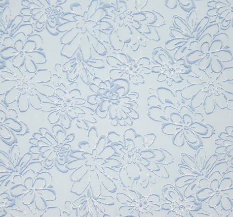 1 Yard Blue Hi Multi Chiffon Lightweight Sheer Polyester Fabric, 58/60" Wide