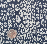 Hi Multi Chiffon 1D1354 100 Percent Polyester Chiffon Fabric - Navy/Ivory, Sheer, 58/60" Width (1 Yard)