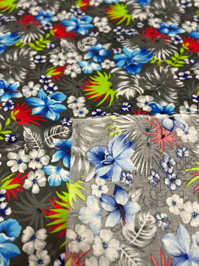1 Yard Hawaiian Print Poly Cotton Fabric Lightweight Printed Material Apparel Use width