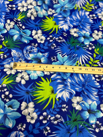 1 Yard Hawaiian Print Poly Cotton Fabric Lightweight Printed Material Apparel Use width